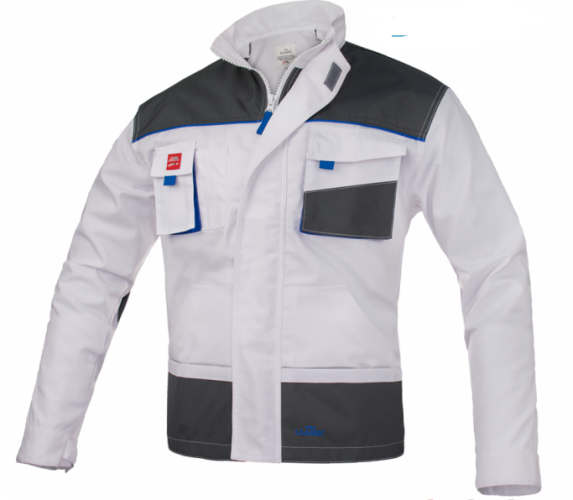 Costum CLASIC Alb + Salopetă