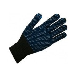 Manusi tricotate PVC negre