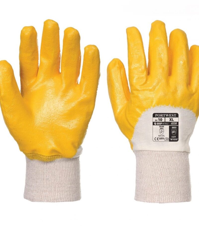 (Русский) Перчатки нитрил ниблер жёлтые