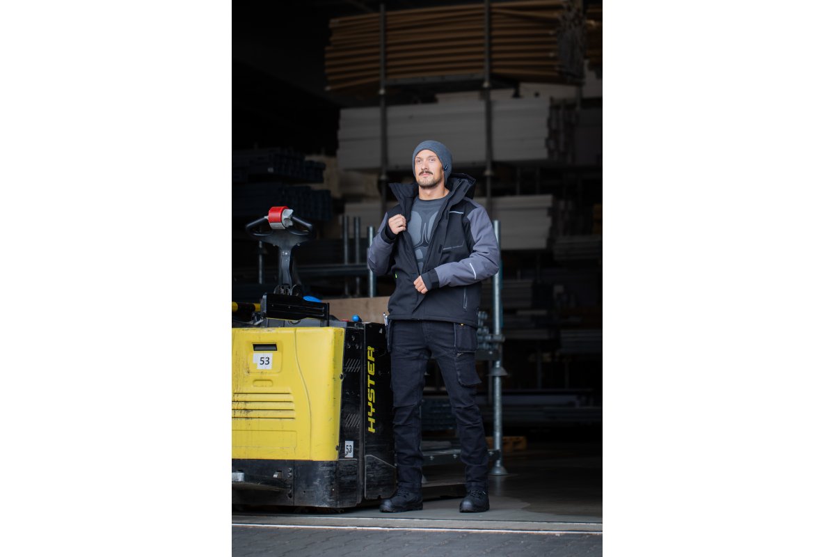 AMOS yтепленная куртка с капюшоном черная — изображение 3