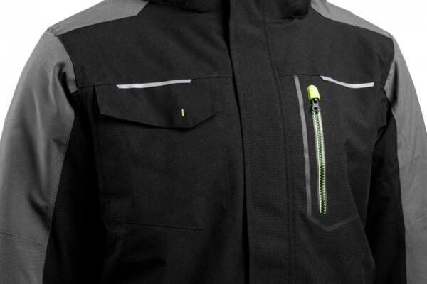 AMOS yтепленная куртка с капюшоном черная — изображение 4