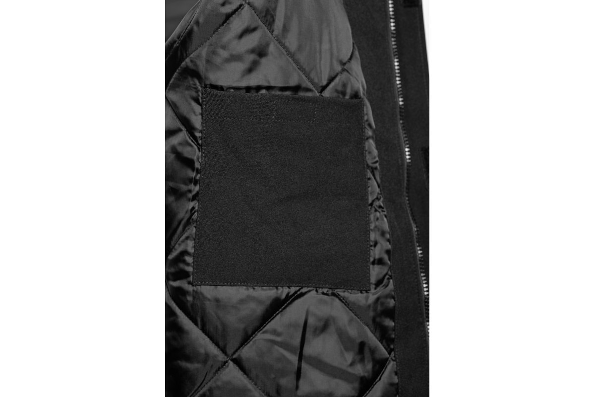 AMOS yтепленная куртка с капюшоном черная — изображение 5