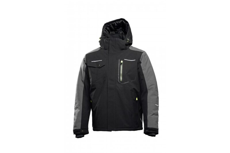 AMOS yтепленная куртка с капюшоном черная